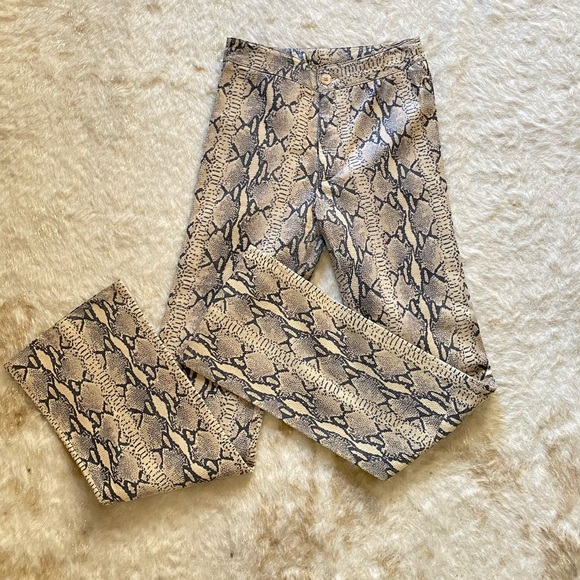 Wilson’s python leather pants - Picture 2 of 6